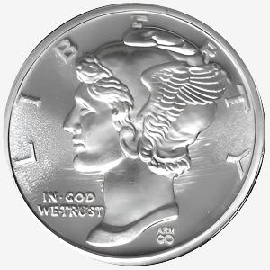 1/10 oz Silver Round