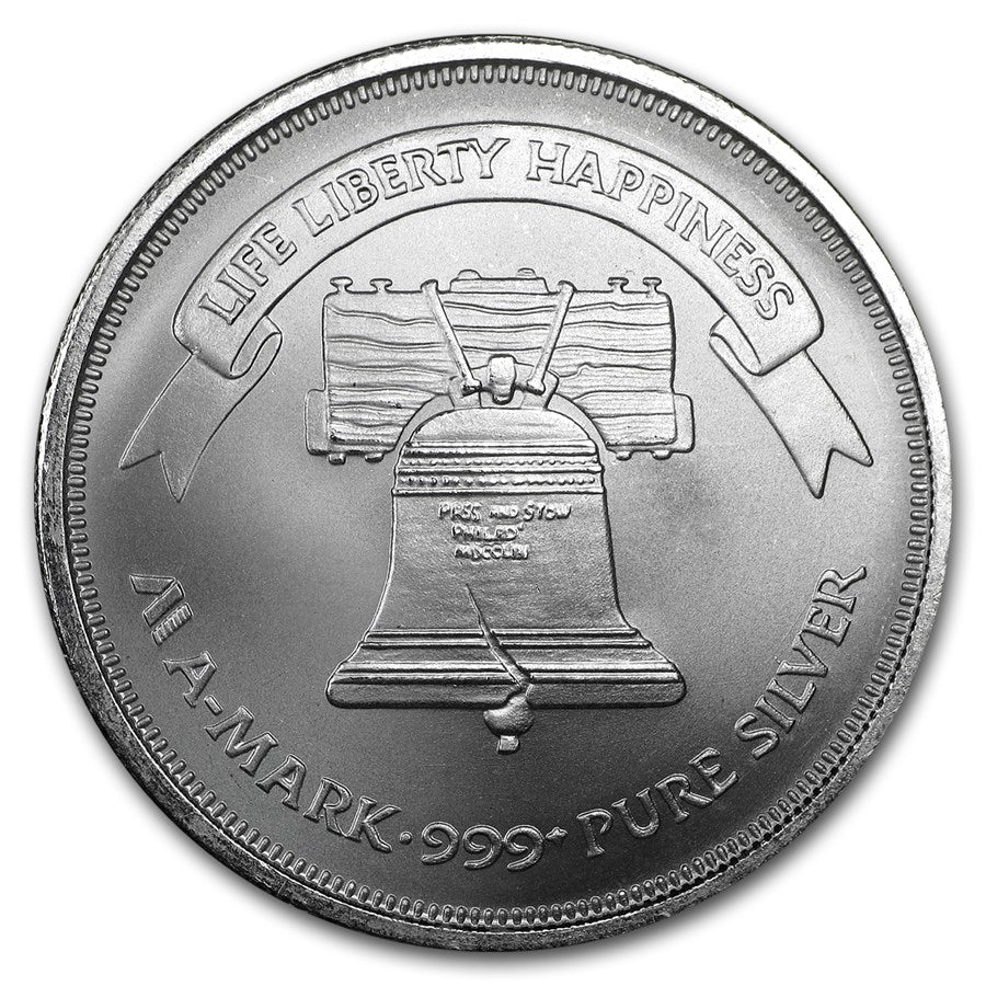 1 oz Silver LIBERTY BELL Round (A-Mark)