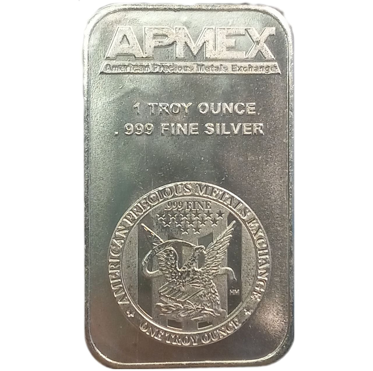 1 oz .999 Fine Silver Bar – Uncirculated, Random Brand