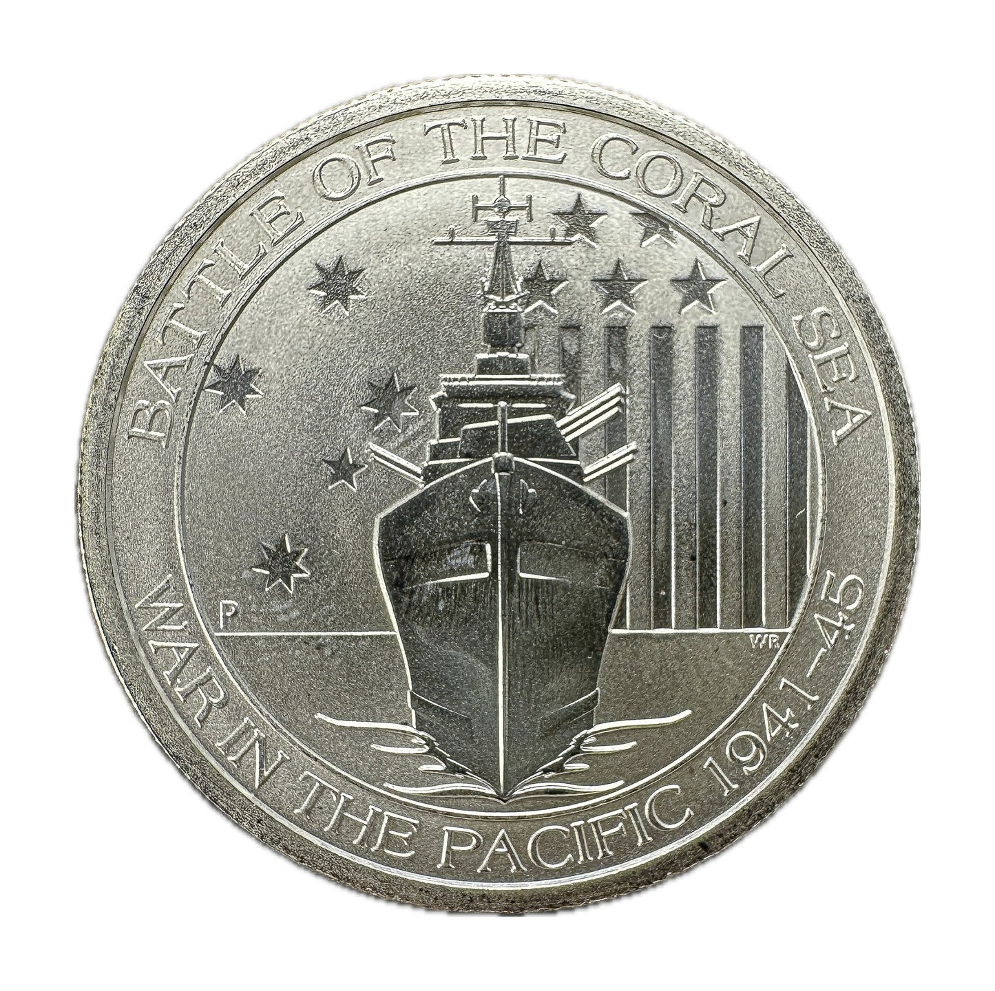 1/2 oz Silver BATTLE OF THE CORAL SEA Coin War In The Pacific 2015