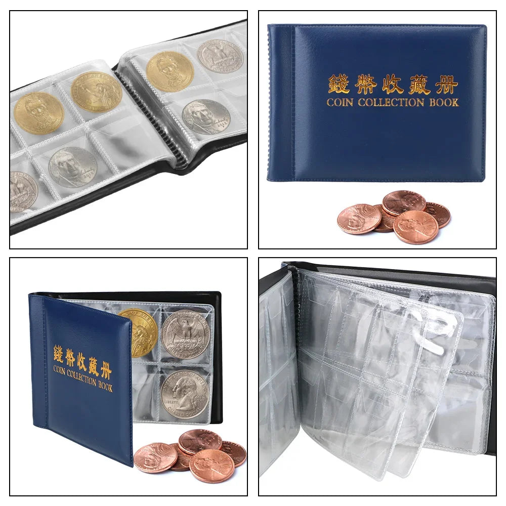 Artificial Leather Coin Album (120/60 Pockets)