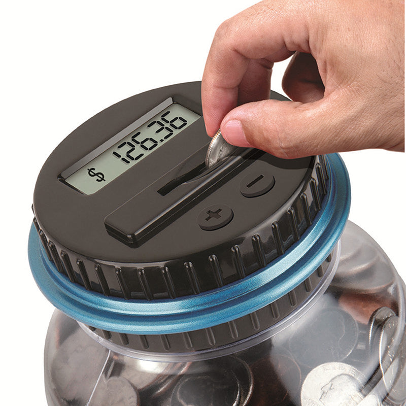 Digital Coin Counting Savings Jar – LCD Display, 1.8L Capacity