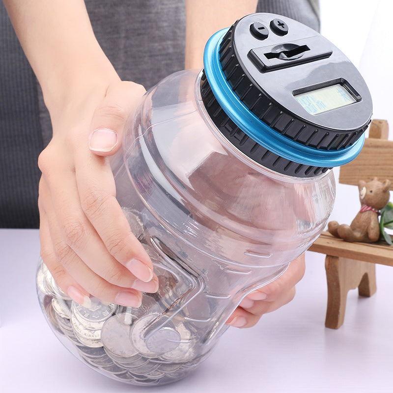 Digital Coin Counting Savings Jar – LCD Display, 1.8L Capacity