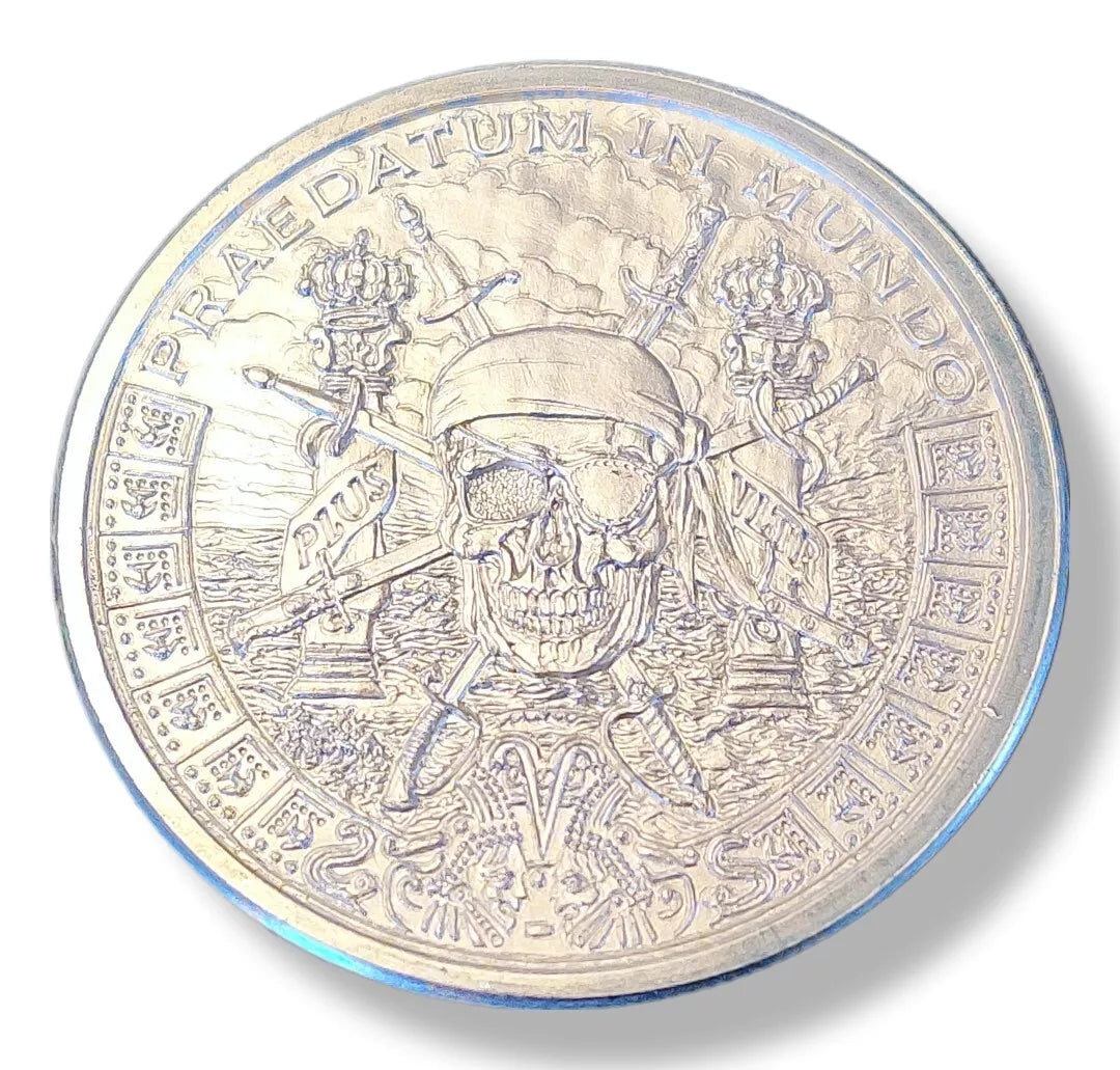 1 oz Silver PIECES OF EIGHT Silver Shield Round (GSM)