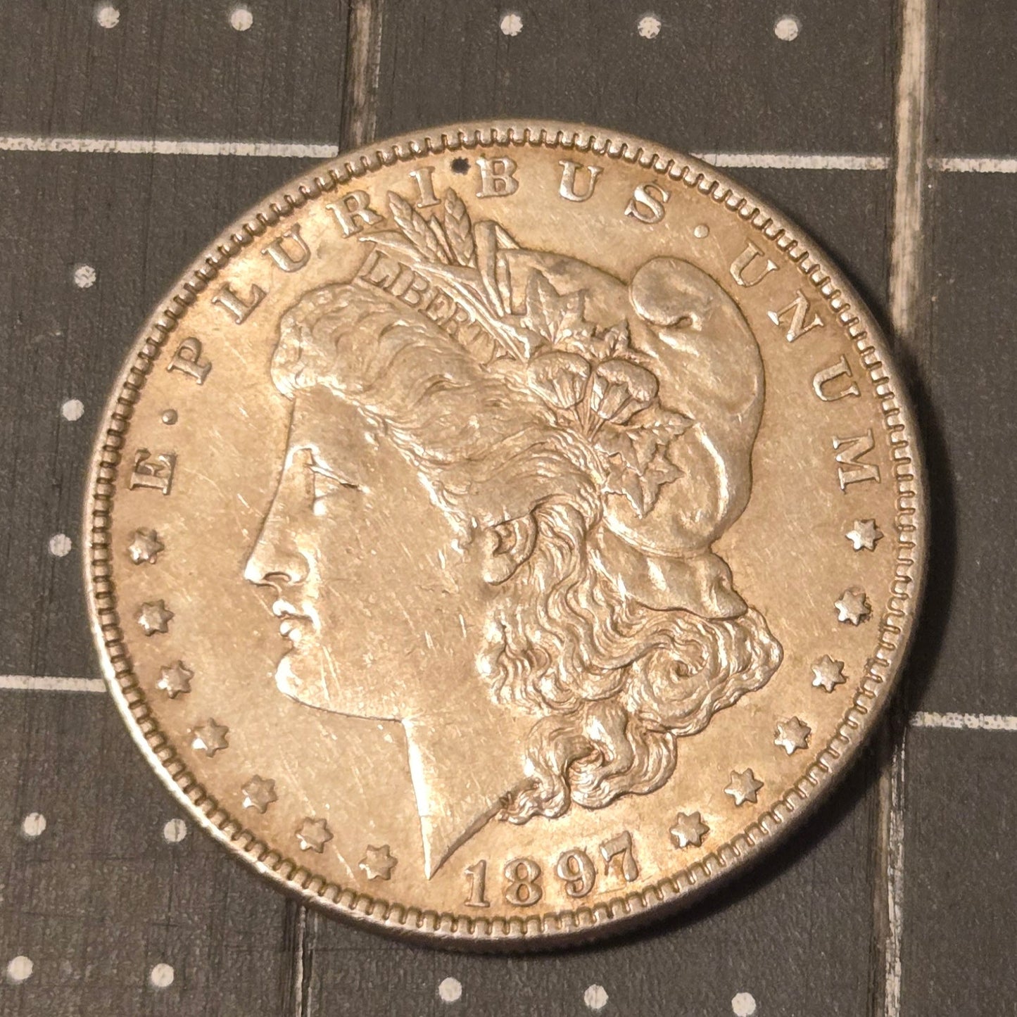 1897 Morgan Silver Dollar AU Condition – 90% Silver