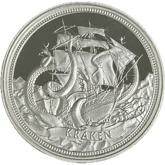 1 oz Silver KRAKEN Round (OZ Mint)