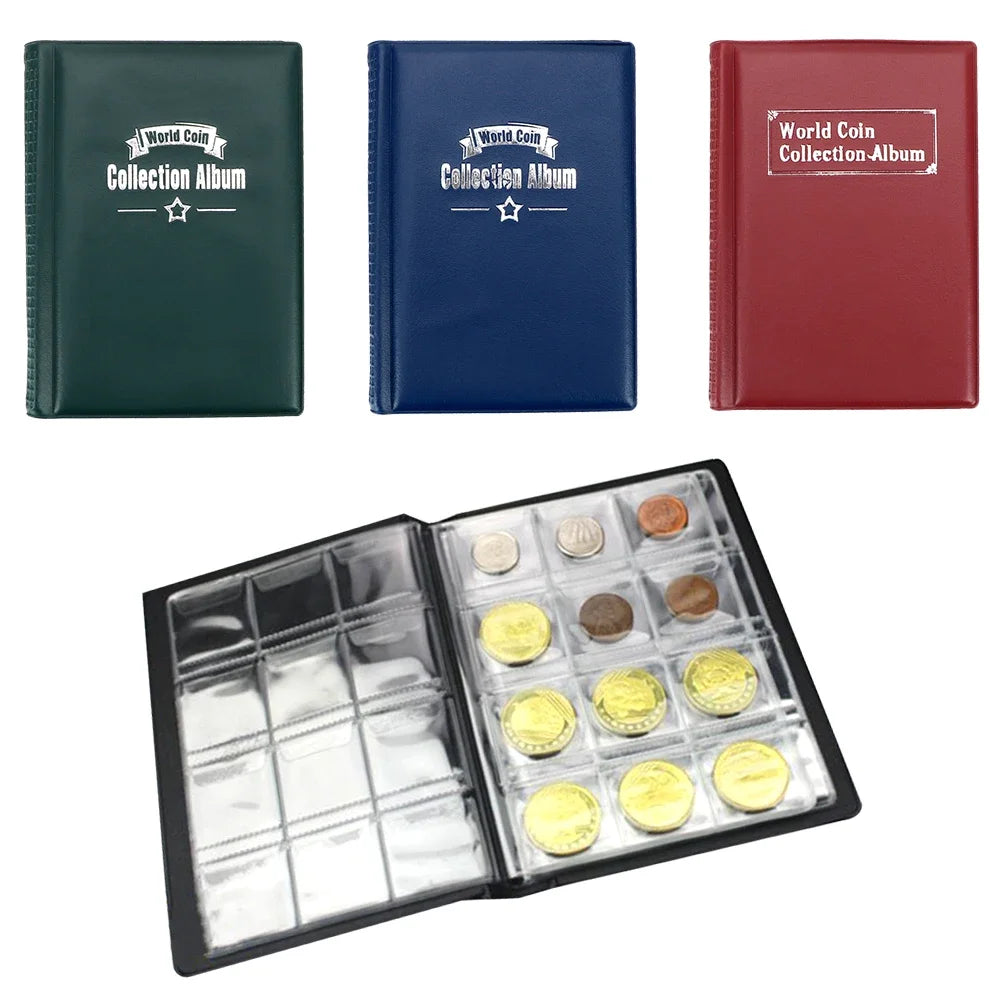 Artificial Leather Coin Album (120/60 Pockets)