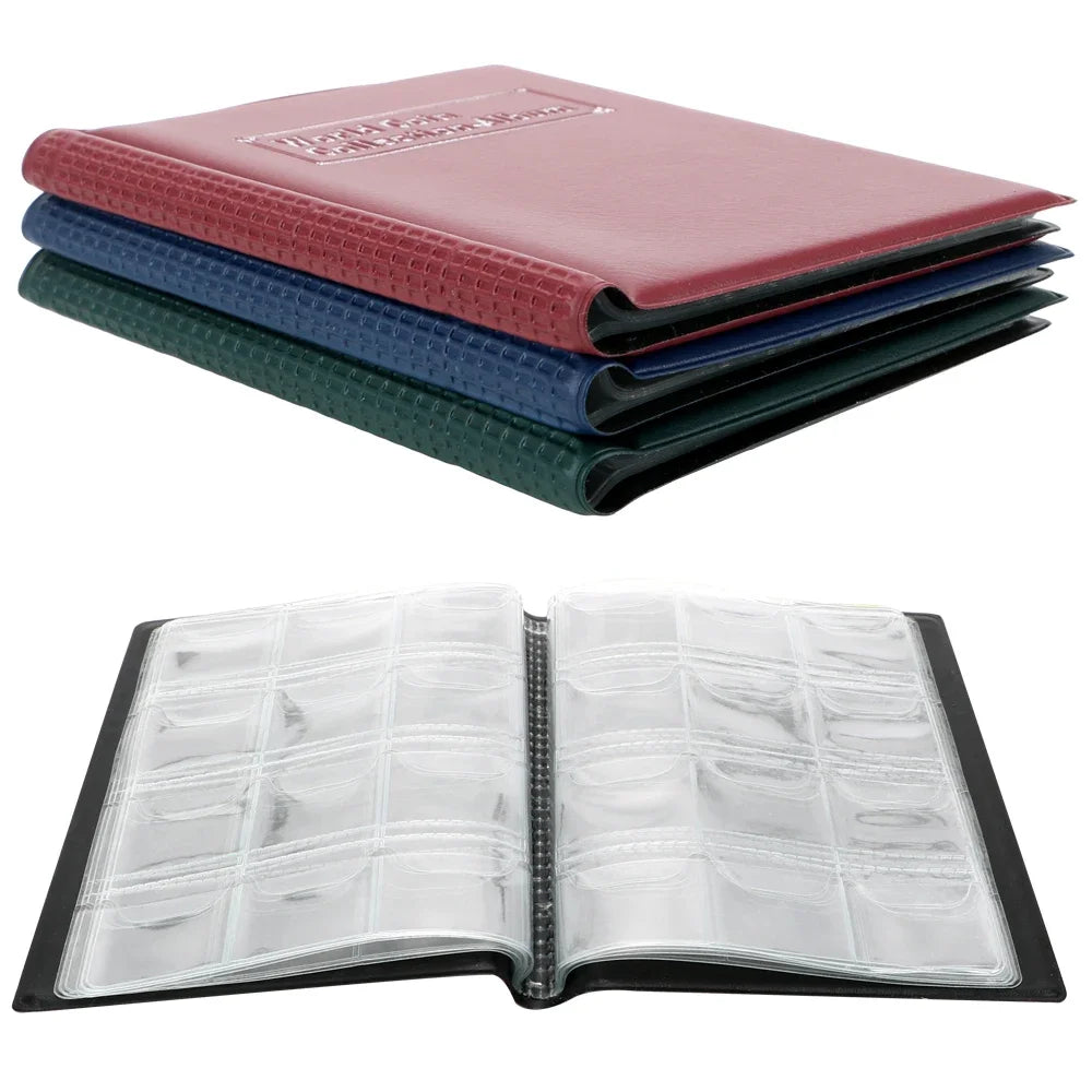 Artificial Leather Coin Album (120/60 Pockets)