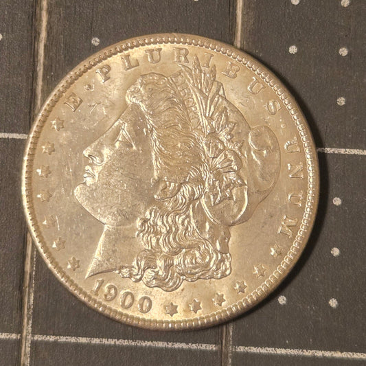 1900 Morgan Silver Dollar AU Condition – 90% Silver