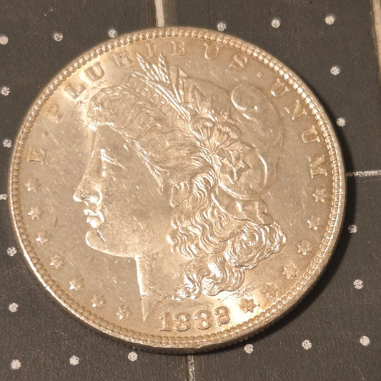 1882 Morgan Silver Dollar AU Condition – 90% Silver