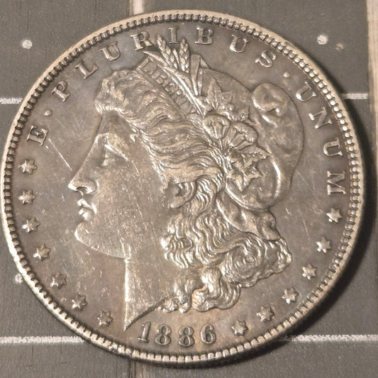1886 Morgan Silver Dollar AU Condition – 90% Silver