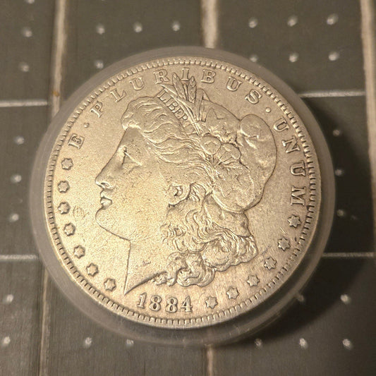 1884 Morgan Silver Dollar AU Condition – 90% Silver